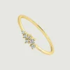 Anillos Con Diamantes-Aristocrazy Anillo De Oro Amarillo De 18K Con Diamantes 0,025 Cts