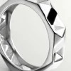 Anillos De Plata-Aristocrazy Anillo De Plata 925 Con Acabado Geometrico