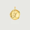 Charms De Letras-Aristocrazy Charm Artesanal De Plata 925 Banada En Oro Amarillo De 18K Con Inicial X