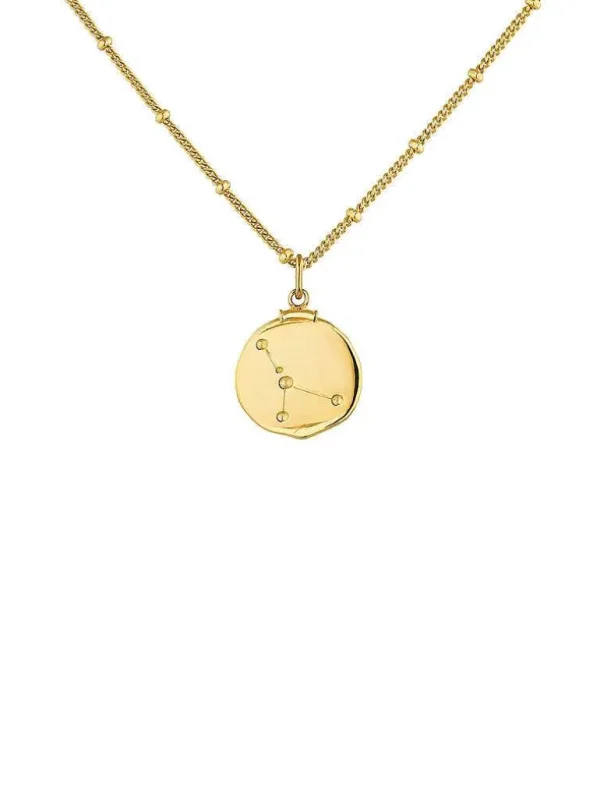 Conectores-Aristocrazy Charm Cancer De Plata 925 Banada En Oro Amarillo De 18K