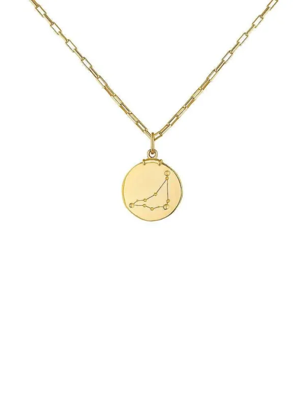 Charms De Horóscopo-Aristocrazy Charm Capricornio De Plata 925 Banada En Oro Amarillo De 18K