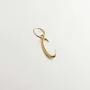 Conectores-Aristocrazy Charm De Plata 925 Banada En Oro Amarillo De 18K Con Inicial C