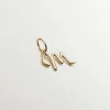 Charms De Letras-Aristocrazy Charm De Plata 925 Banada En Oro Amarillo De 18K Con Inicial M