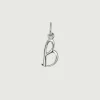 Conectores-Aristocrazy Charm De Plata 925 Con Inicial B