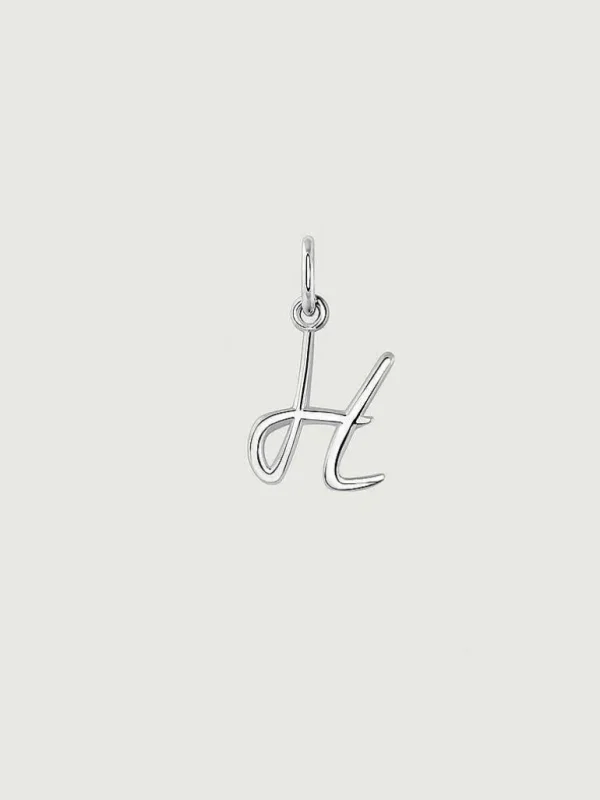 Charms De Letras-Aristocrazy Charm De Plata 925 Con Inicial H