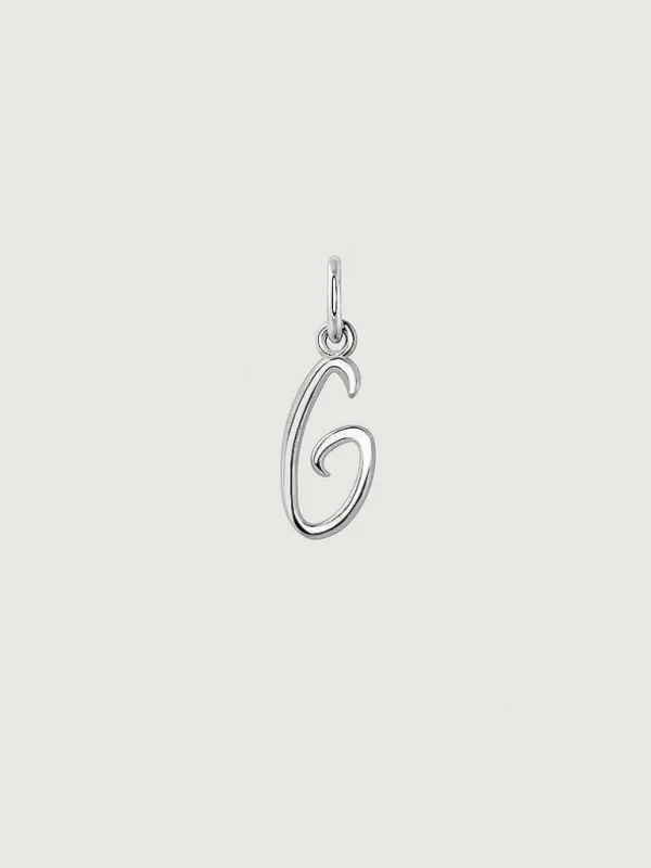 Charms De Letras-Aristocrazy Charm De Plata 925 Con Inicial G