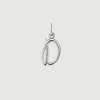 Conectores-Aristocrazy Charm De Plata 925 Con Inicial D