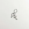 Conectores-Aristocrazy Charm De Plata 925 Con Inicial M