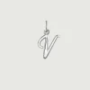 Charms De Letras-Aristocrazy Charm De Plata 925 Con Inicial V