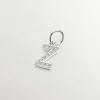 Charms De Letras-Aristocrazy Charm De Plata 925 Y Topacios Blancos Inicial Z