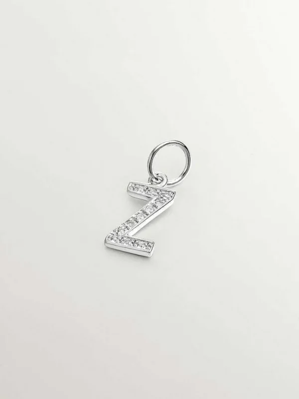 Charms De Letras-Aristocrazy Charm De Plata 925 Y Topacios Blancos Inicial Z