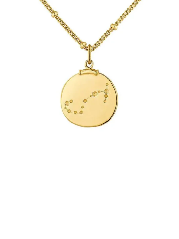 Charms De Horóscopo-Aristocrazy Charm Escorpio De Plata 925 Banada En Oro Amarillo De 18K