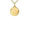 Charms De Horóscopo-Aristocrazy Charm Geminis De Plata 925 Banada En Oro Amarillo De 18K