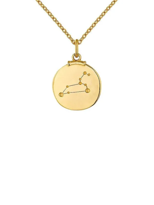 Charms De Horóscopo-Aristocrazy Charm Leo De Plata 925 Banada En Oro Amarillo De 18K