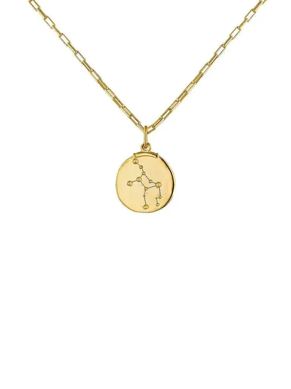 Charms De Horóscopo-Aristocrazy Charm Virgo De Plata 925 Banada En Oro Amarillo De 18K