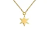 Collares De Oro-Aristocrazy Colgante De Oro Amarillo De 9K Con Estrella