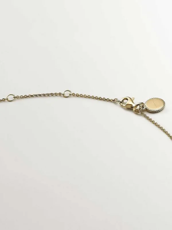 Collares De Plata-Aristocrazy Colgante De Plata 925 Banada En Oro Amarillo De 18K Con Rodolitas Rosas Y Amatistas Moradas