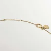 Collares De Plata-Aristocrazy Colgante De Plata 925 Banada En Oro Amarillo De 18K Con Medalla Y Topacios Blancos