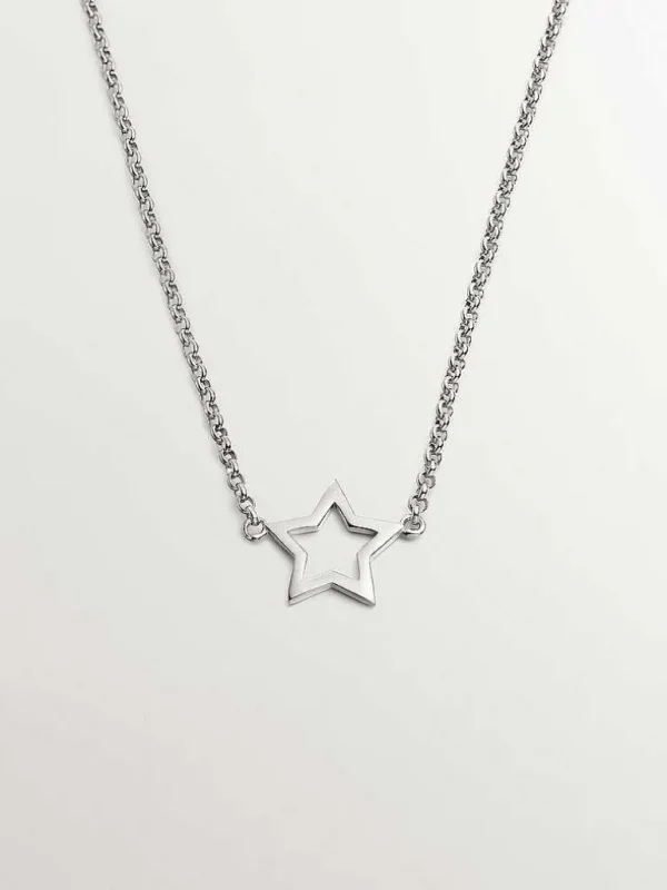 Collares De Plata-Aristocrazy Colgante De Plata 925 Con Estrella