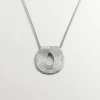 Collares De Plata-Aristocrazy Colgante Ovalado De Plata 925 Con Relieve