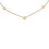 Collares De Oro-Aristocrazy Collar De Oro Amarillo De 9K Con Estrellas