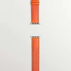 Correas Apple Watch-Aristocrazy Correa Para Apple Watch De Cuero Naranja Con Estampado De Soles