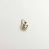 Piercings Con Diamantes-Aristocrazy Pendiente Individual De Oro Amarillo De 9K Con Diamantes