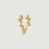 Pendientes Por Unidad-Aristocrazy Pendiente Individual De Oro Amarillo De 9K Con Forma De Estrella