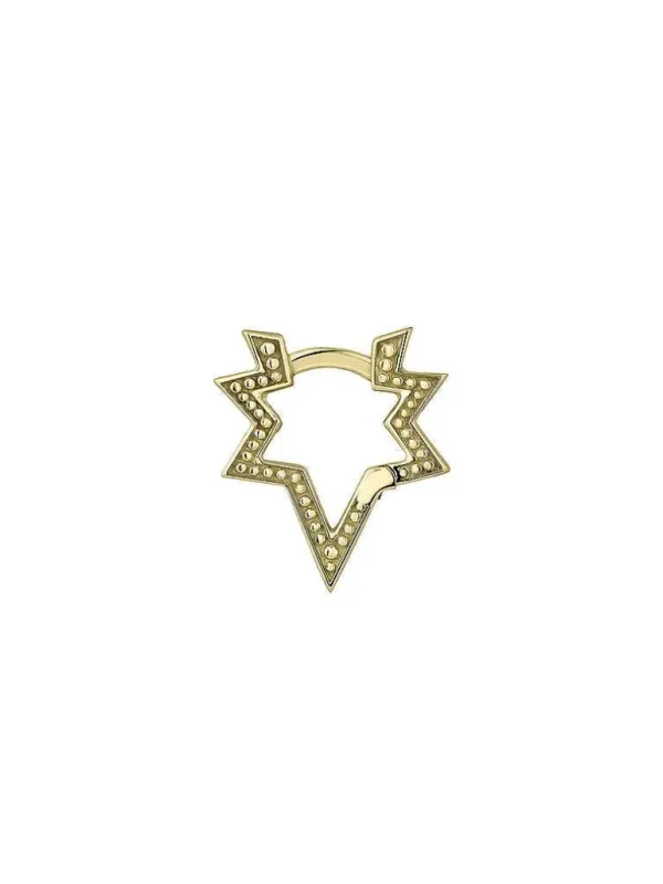 Pendientes Por Unidad-Aristocrazy Pendiente Individual De Oro Amarillo De 9K Con Forma De Estrella