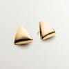 Pendientes De Plata-Aristocrazy Pendientes De Plata 925 Banada En Oro Amarillo De 18K Con Forma Triangular