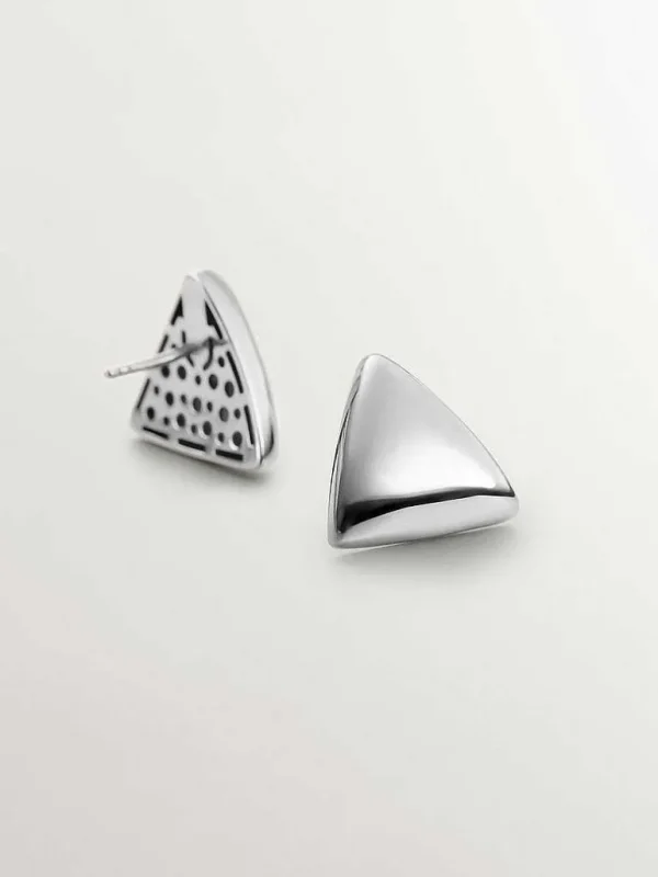 Pendientes De Plata-Aristocrazy Pendientes De Plata 925 Con Forma Triangular