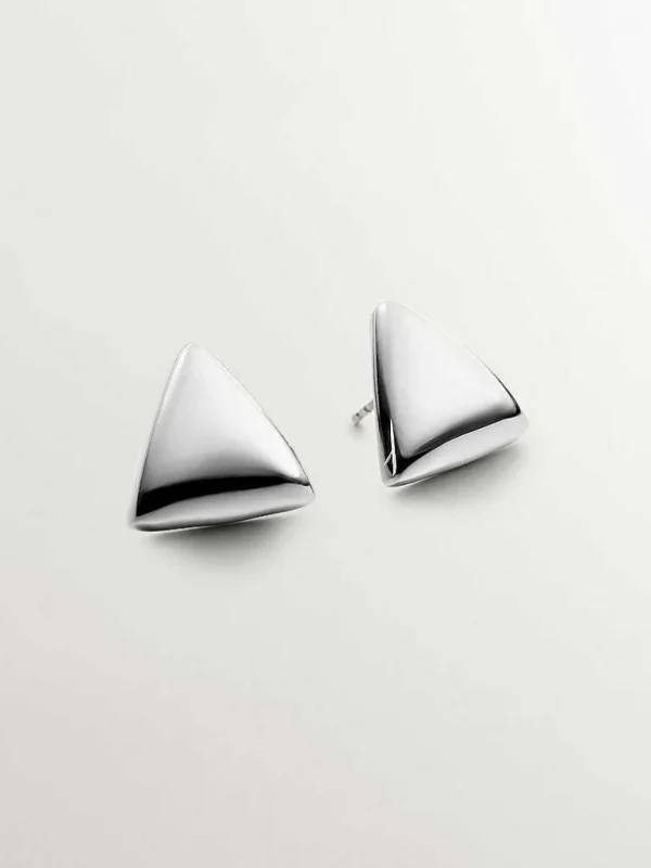 Pendientes De Plata-Aristocrazy Pendientes De Plata 925 Con Forma Triangular