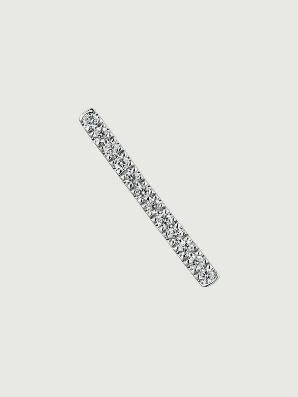 Piercings Con Diamantes-Aristocrazy Piercing De Oro Blanco De 18K Con Diamantes