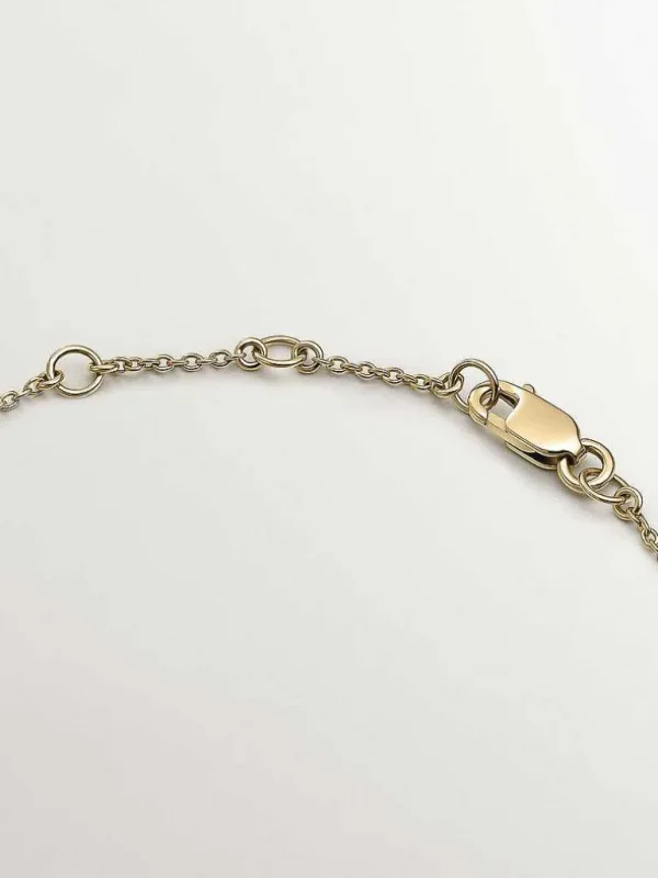 Pulseras Con Diamantes-Aristocrazy Pulsera De Oro Amarillo De 18K Con Formas Geometricas Y Diamantes