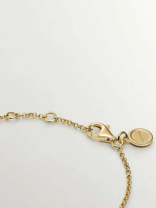 Pulseras De Plata-Aristocrazy Pulsera De Plata 925 Banada En Oro Amarillo De 18K Con Alas